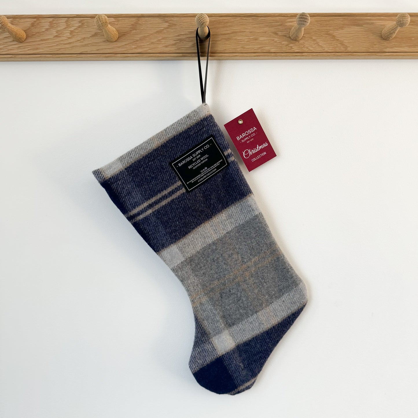 Bannockbane Silver - Recycled Wool Christmas Stocking