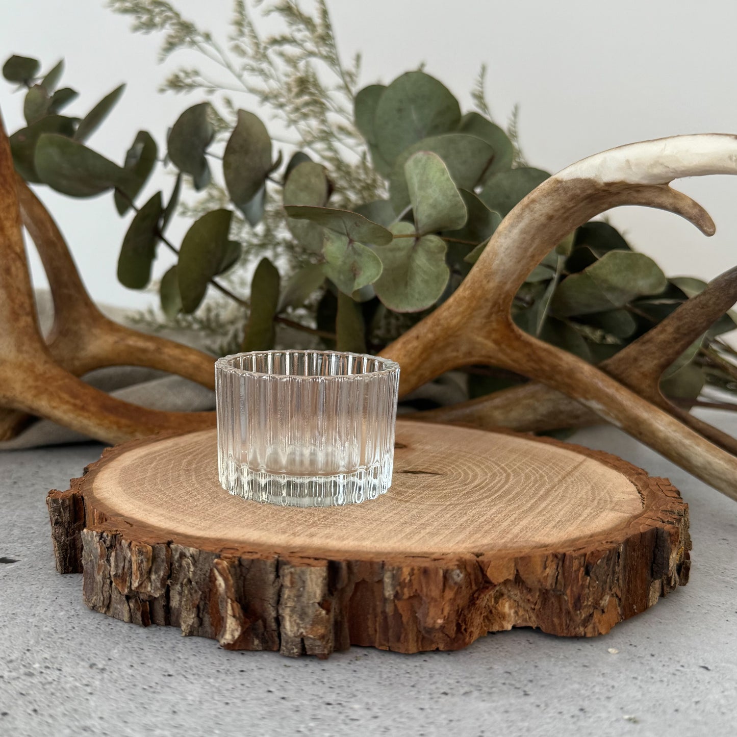Clear Glass Tealight Holder