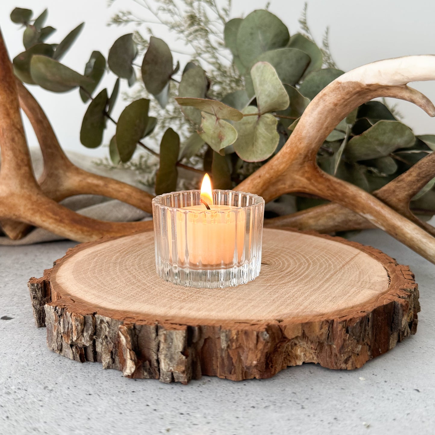 Clear Glass Tealight Holder