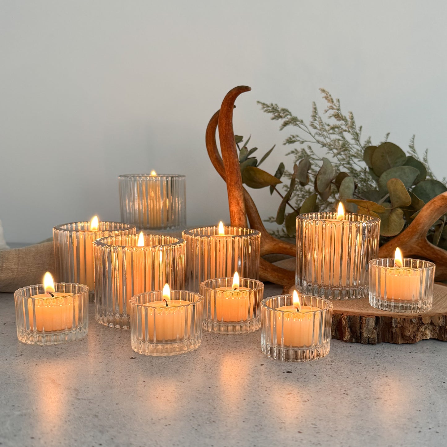 Clear Glass Tealight Holder