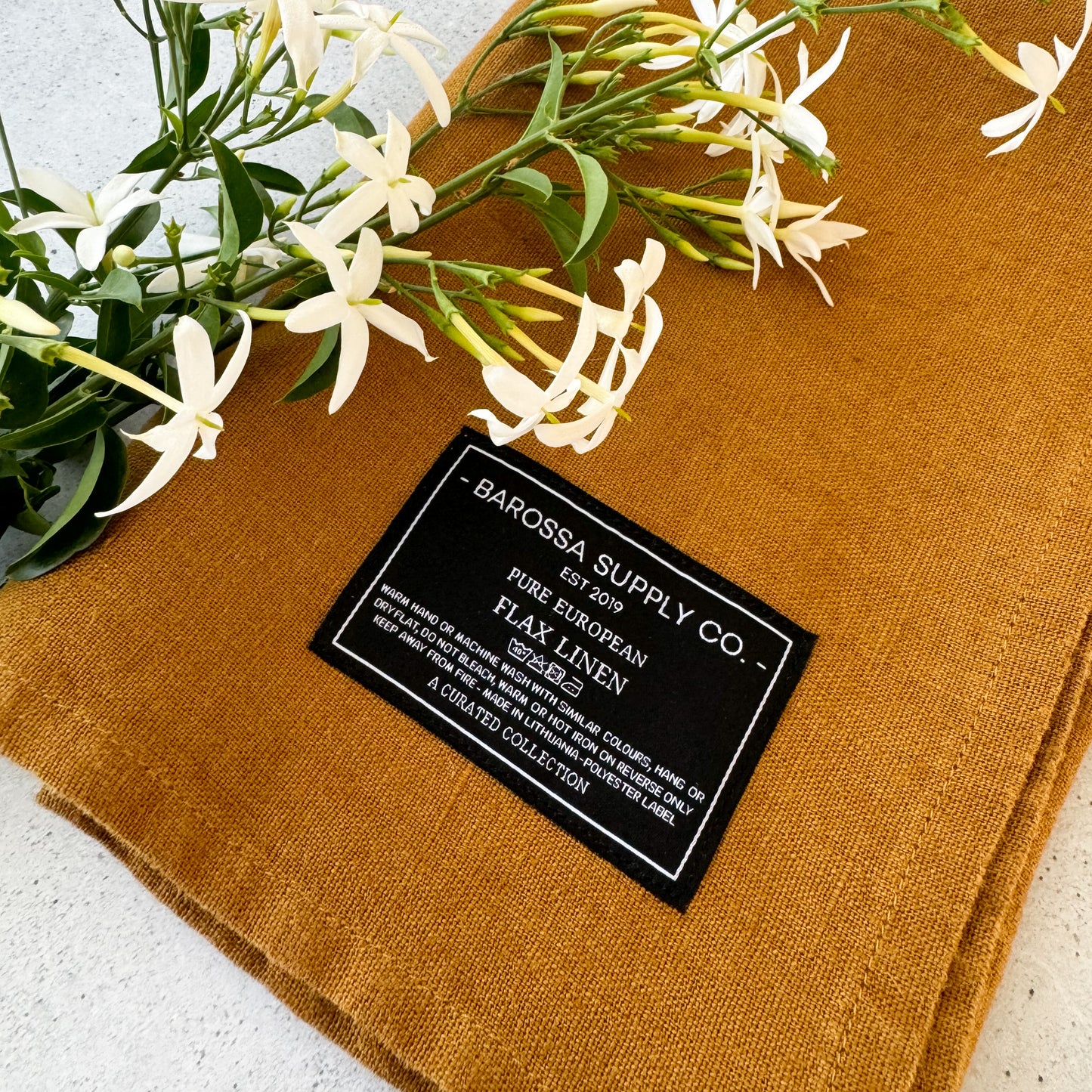 Mustard Linen Napkin set of 2