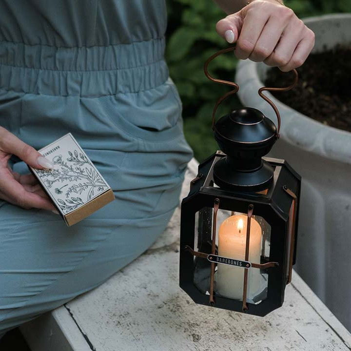 Box Candle Lantern - Barebones