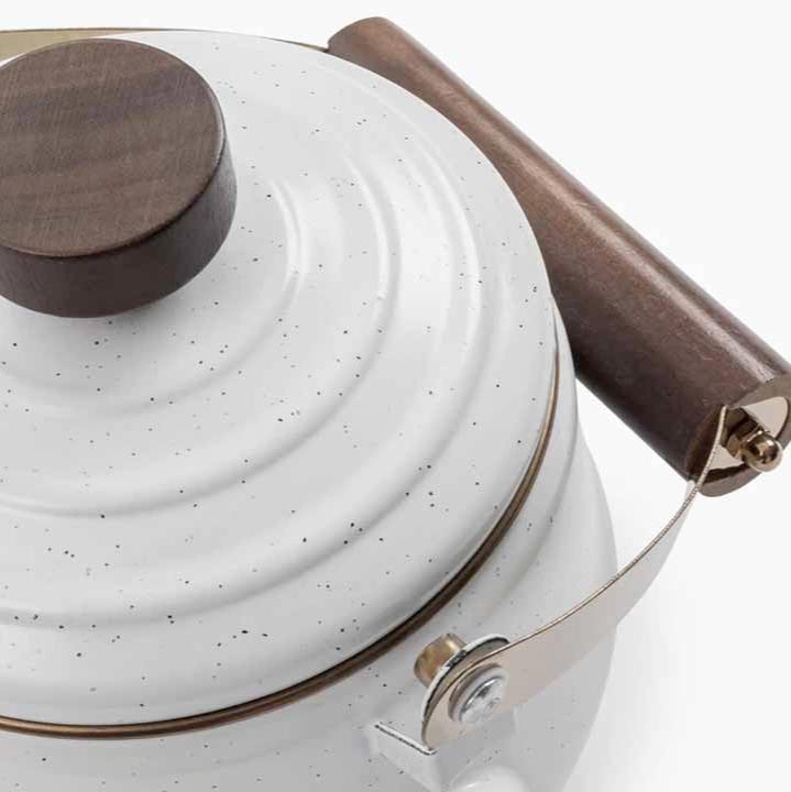Eggshell Enamel Teapot - Barebones