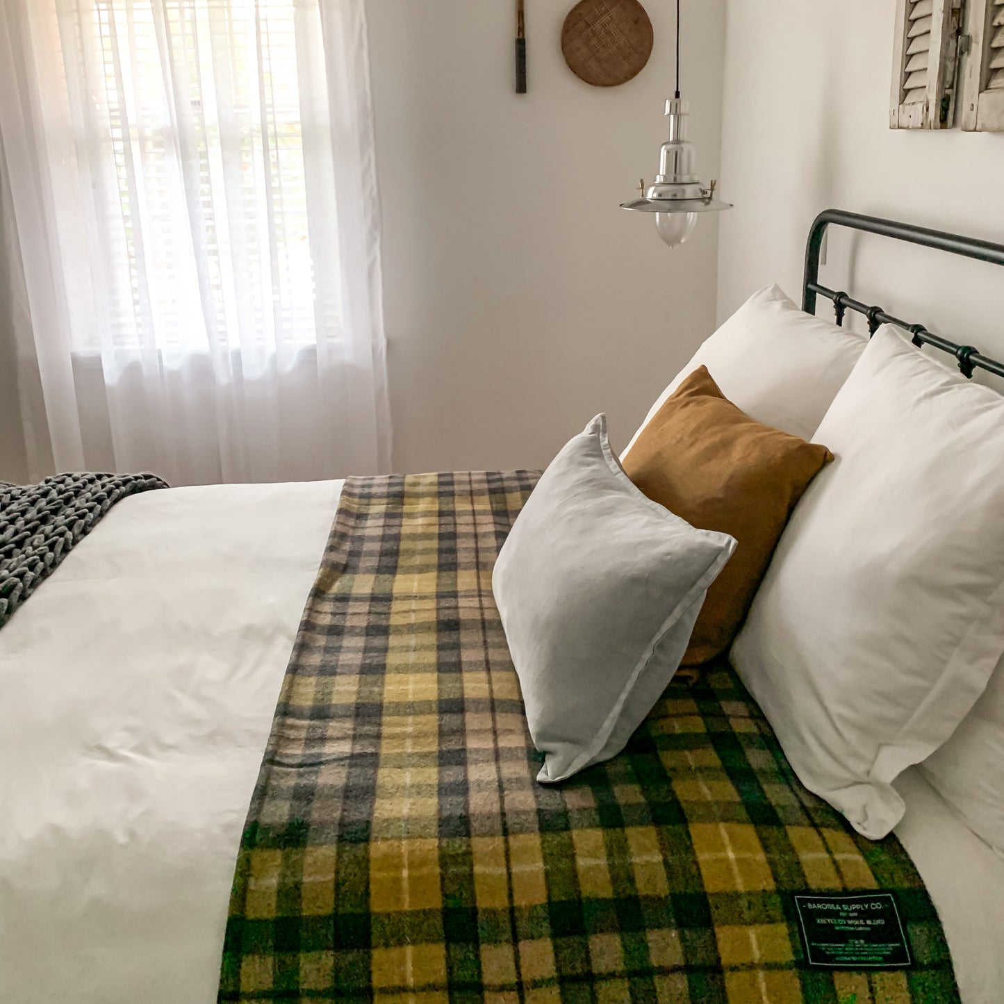 Buchanan Natural - Recycled Wool Blend Scottish Tartan Blanket