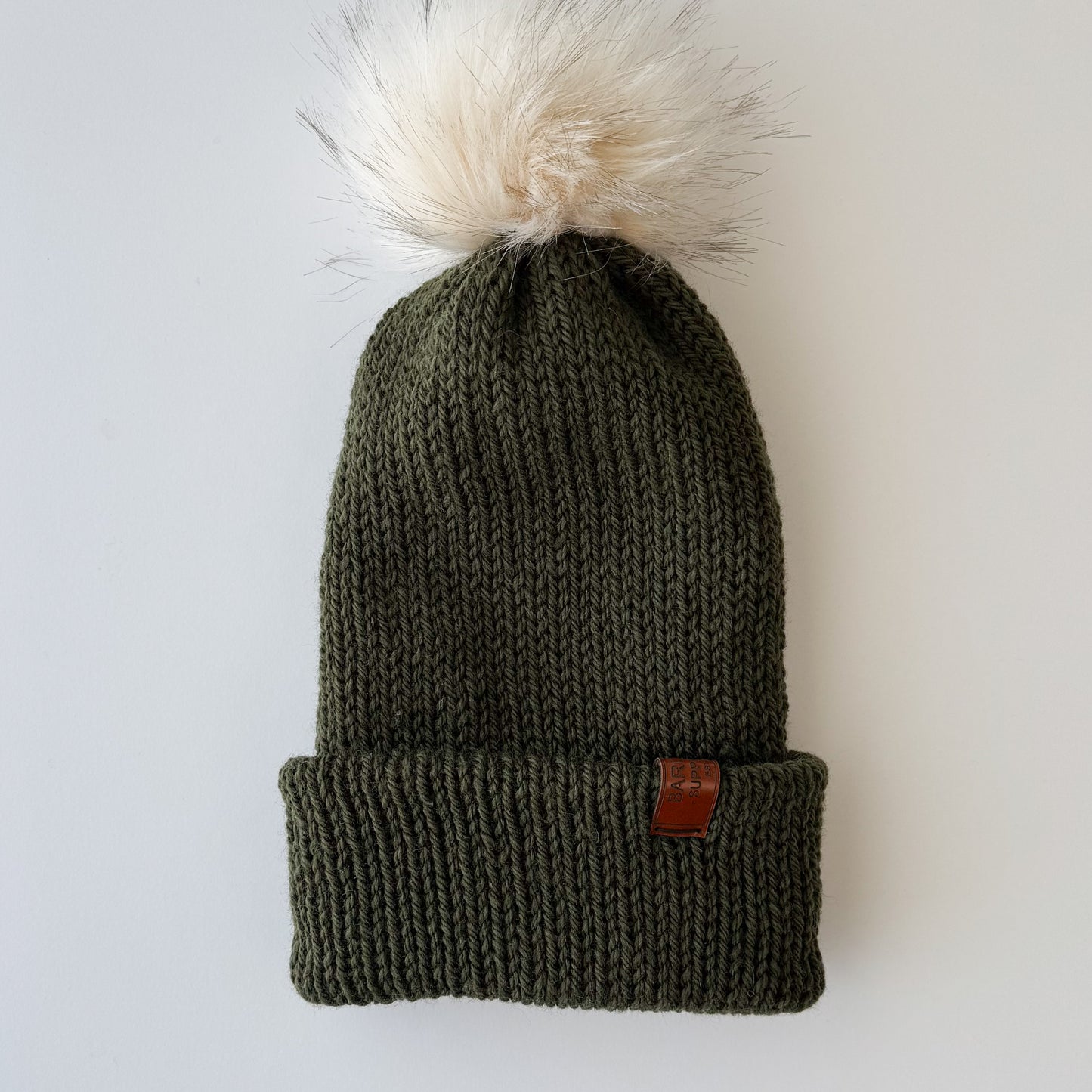 Double Knit Pom Pom Beanie - Australian Wool