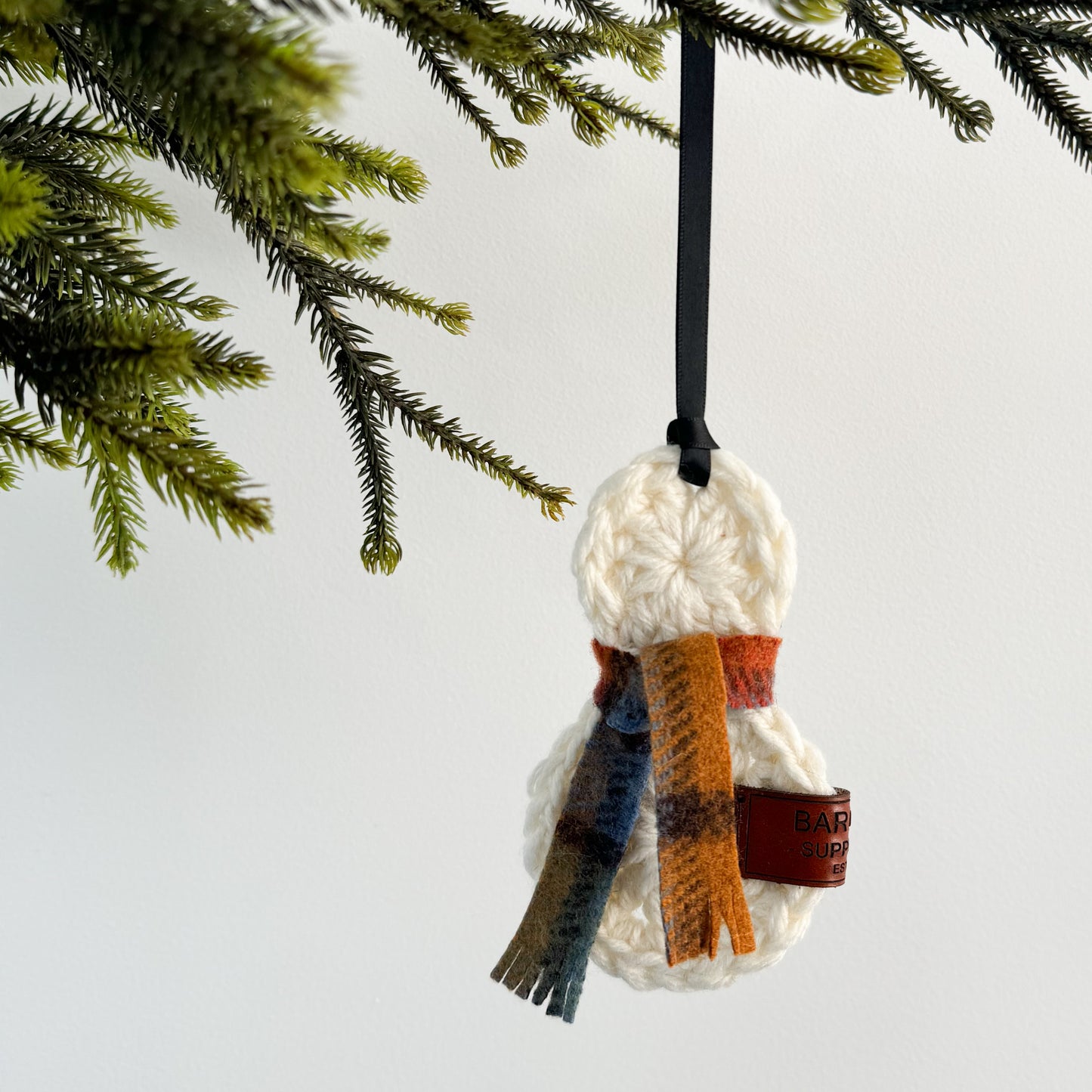 Crochet Snowman Ornament - Buchanan Antique