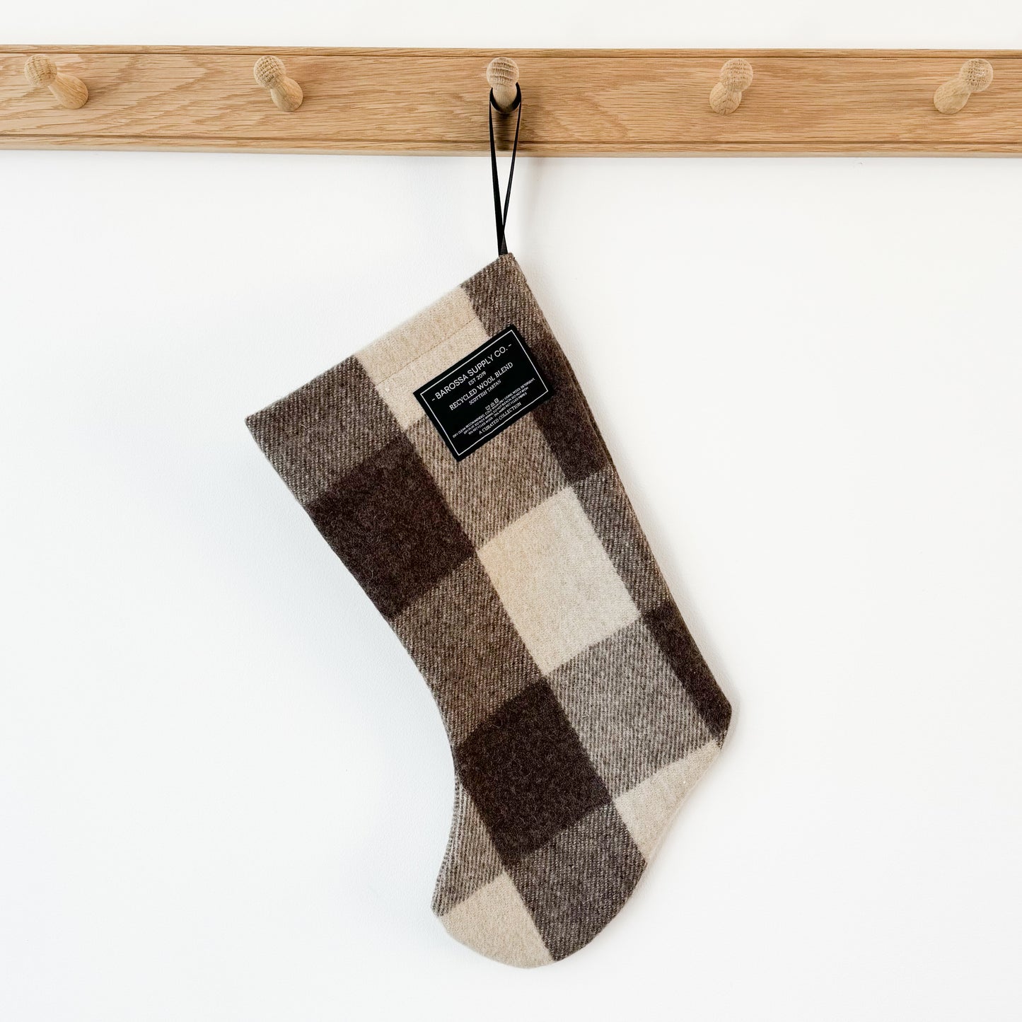 Christmas Stocking - Recycled Wool Scottish Tartan - Jacob