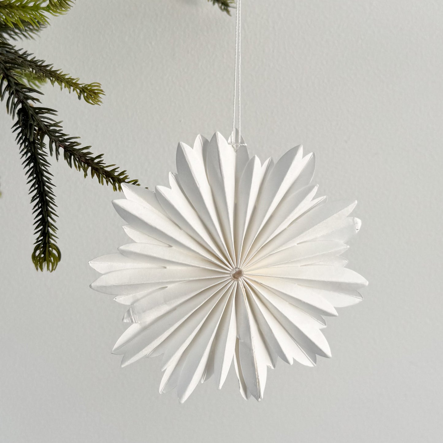 Paper Star Ornament - White