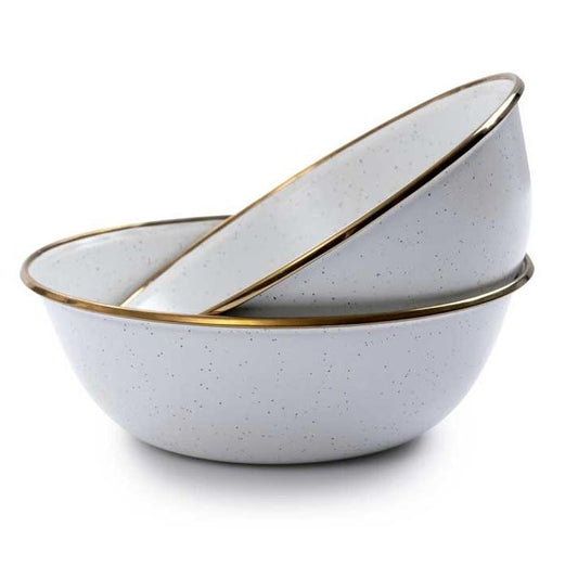 Eggshell Enamel Bowl (Set of 2) - Barebones