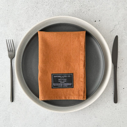 Rust Linen Napkin set of 2