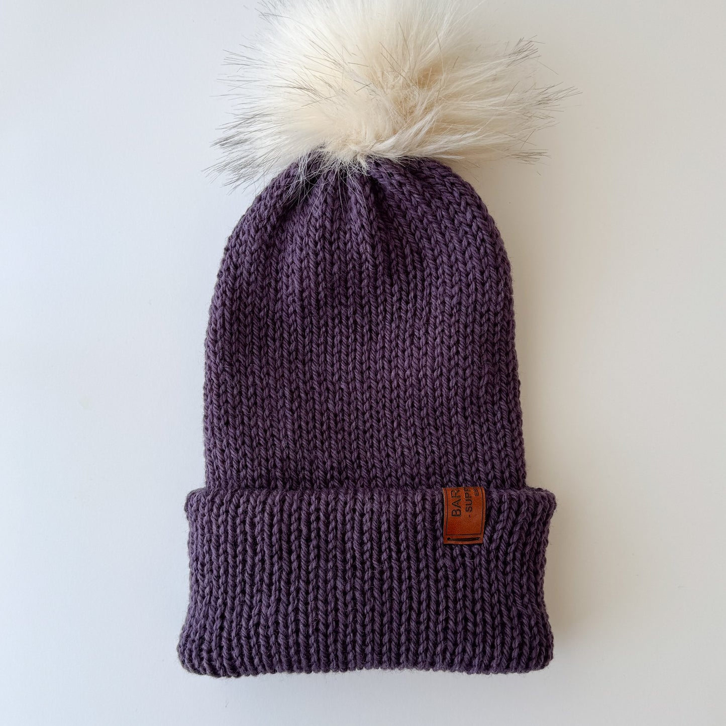 Double Knit Pom Pom Beanie - Australian Wool