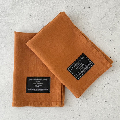 Rust Linen Napkin set of 2