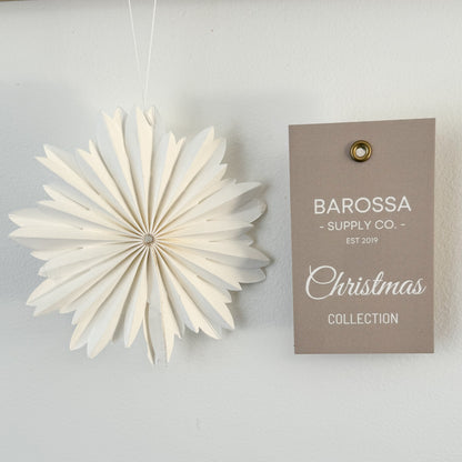 Paper Star Ornament - White