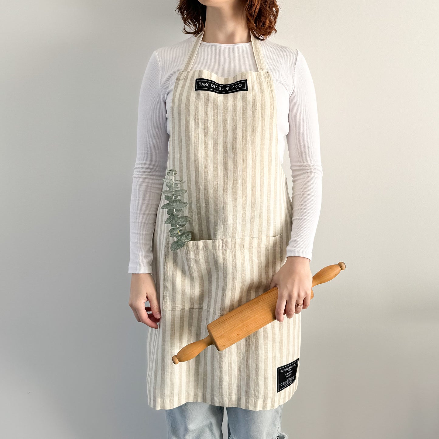 Natural Stripe - Everyday Apron