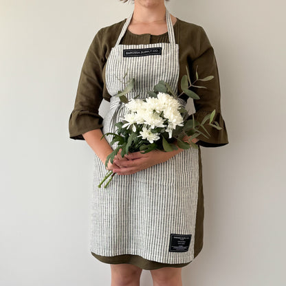 Grey & White Stripe - Everyday Apron