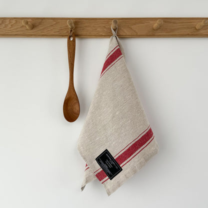 Red Provincial Stripe - Kitchen Towel