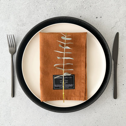 Rust Linen Napkin set of 2