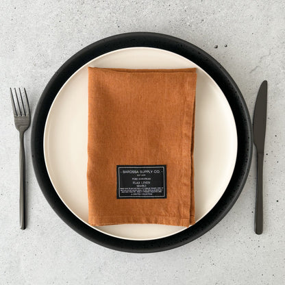 Rust Linen Napkin set of 2