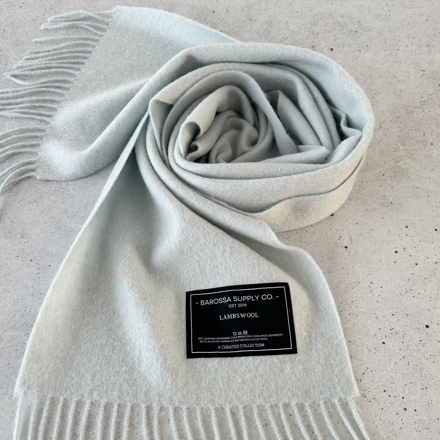 Pastel Blue - Lambswool Scarf