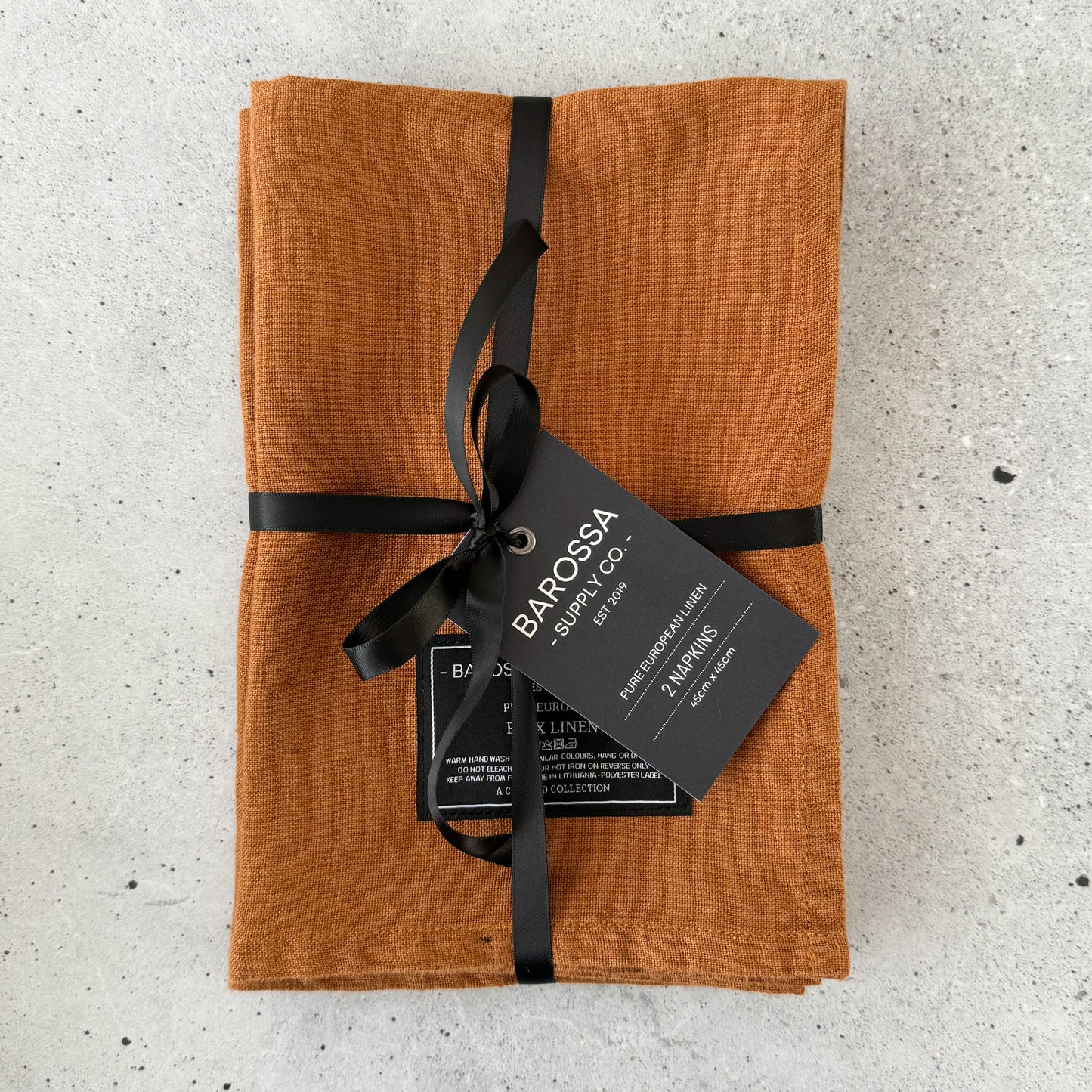 Rust Linen Napkin set of 2