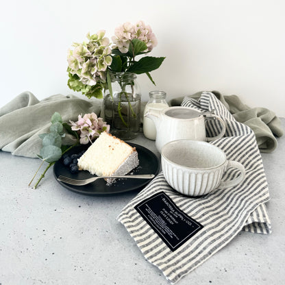 Grey & White Stripe - Kitchen Towel