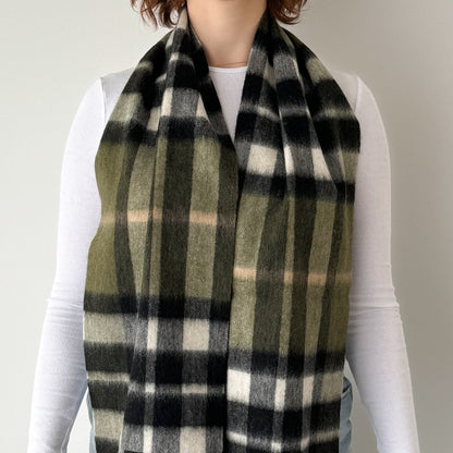 Thomson Olive - Scottish Tartan Lambswool Scarf