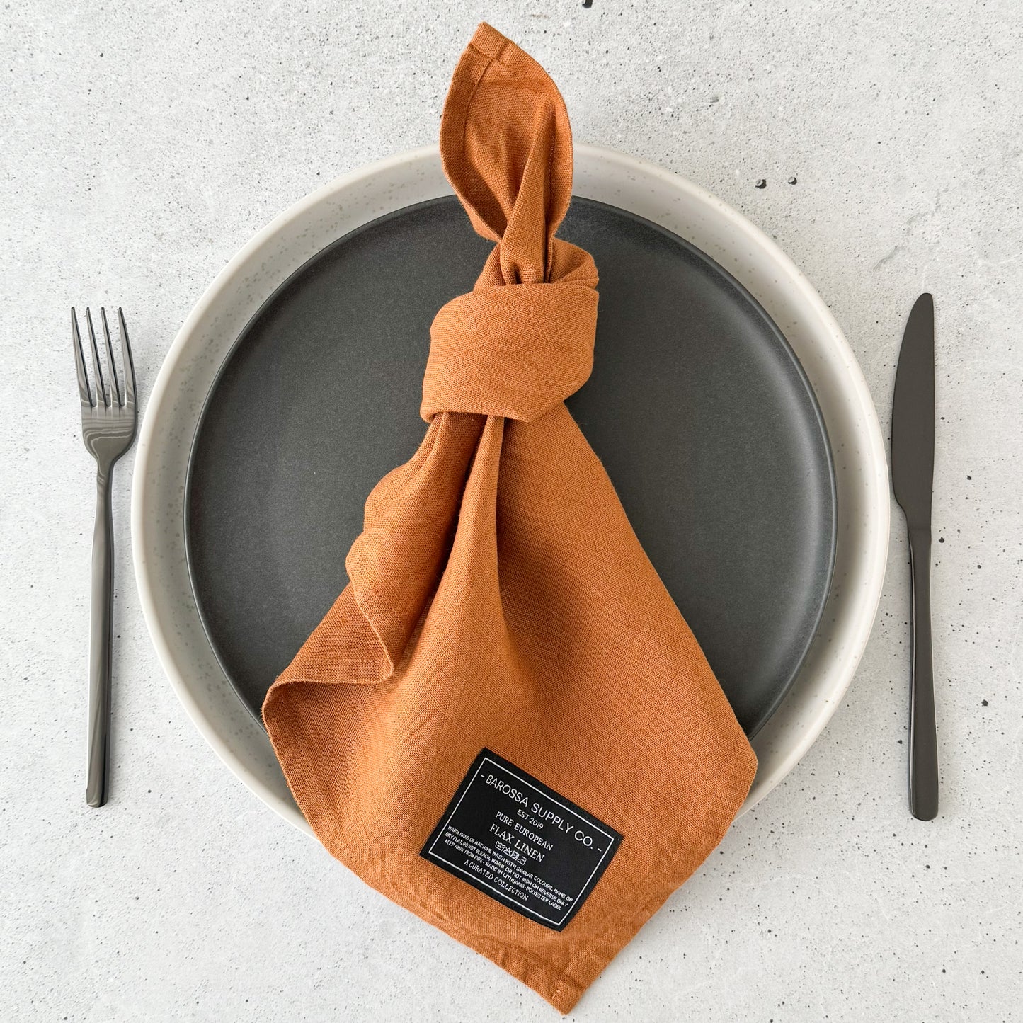 Rust Linen Napkin set of 2