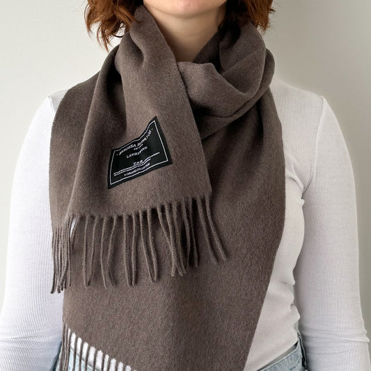 Taupe - Lambswool Scarf