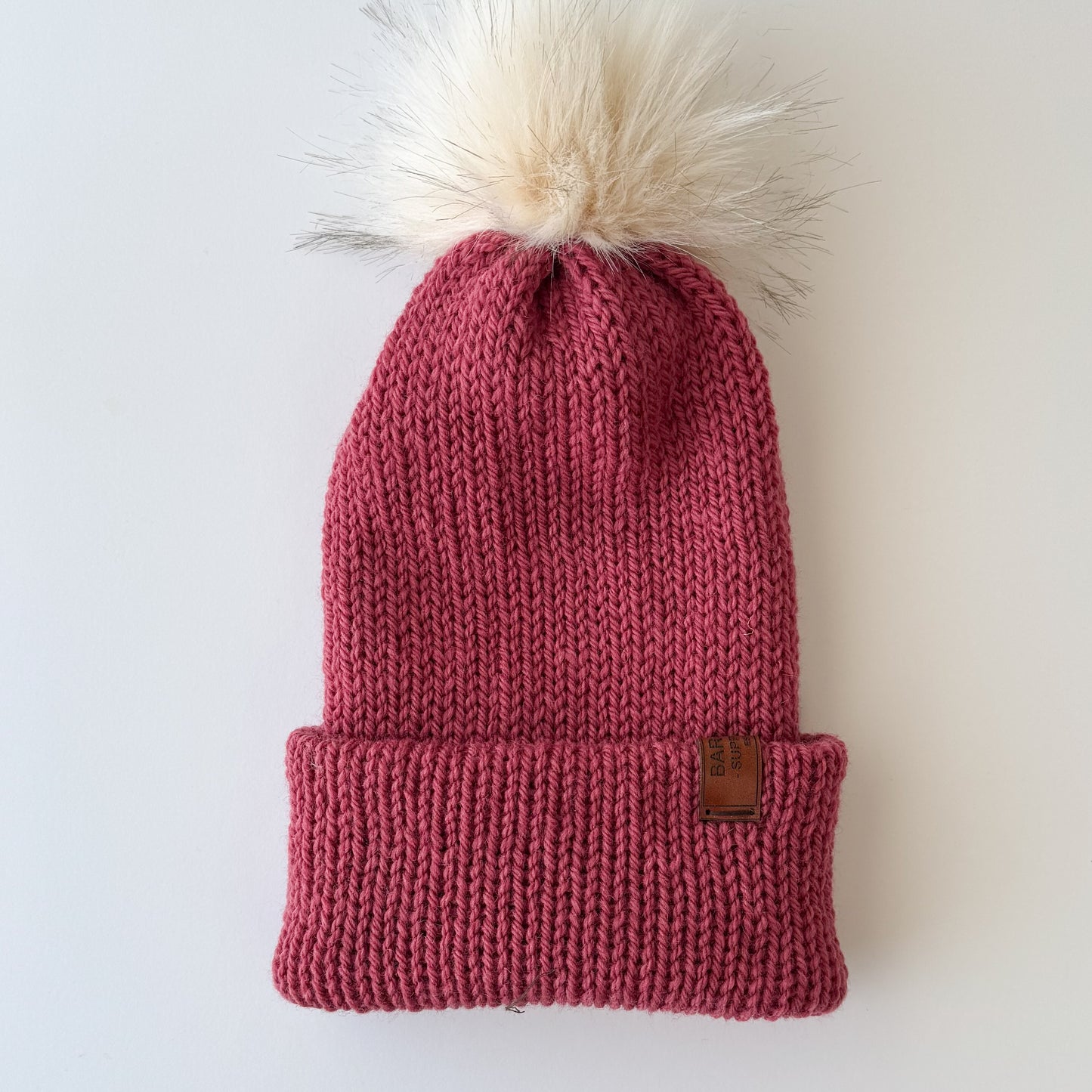 Double Knit Pom Pom Beanie - Australian Wool
