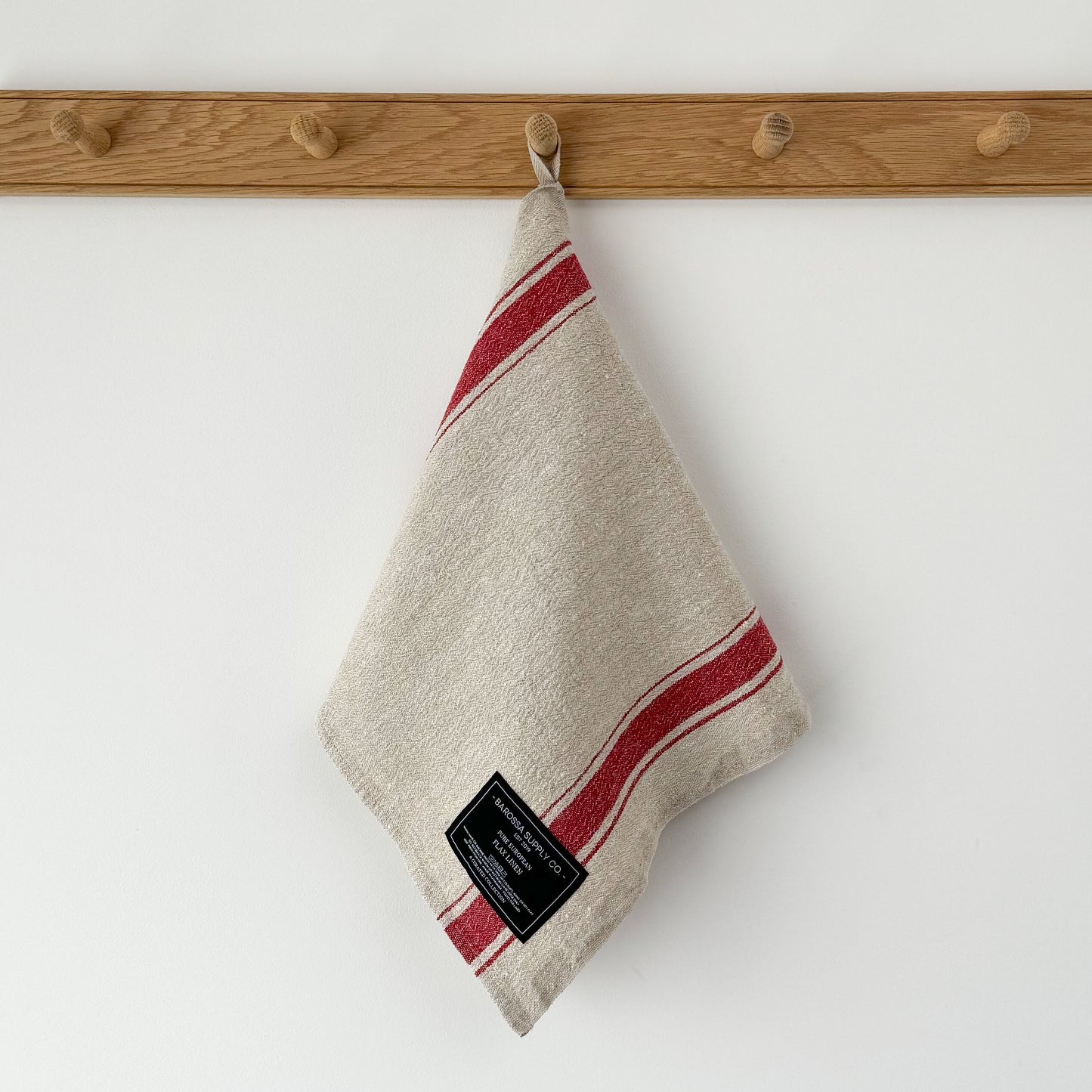 Red Provincial Stripe - Kitchen Towel