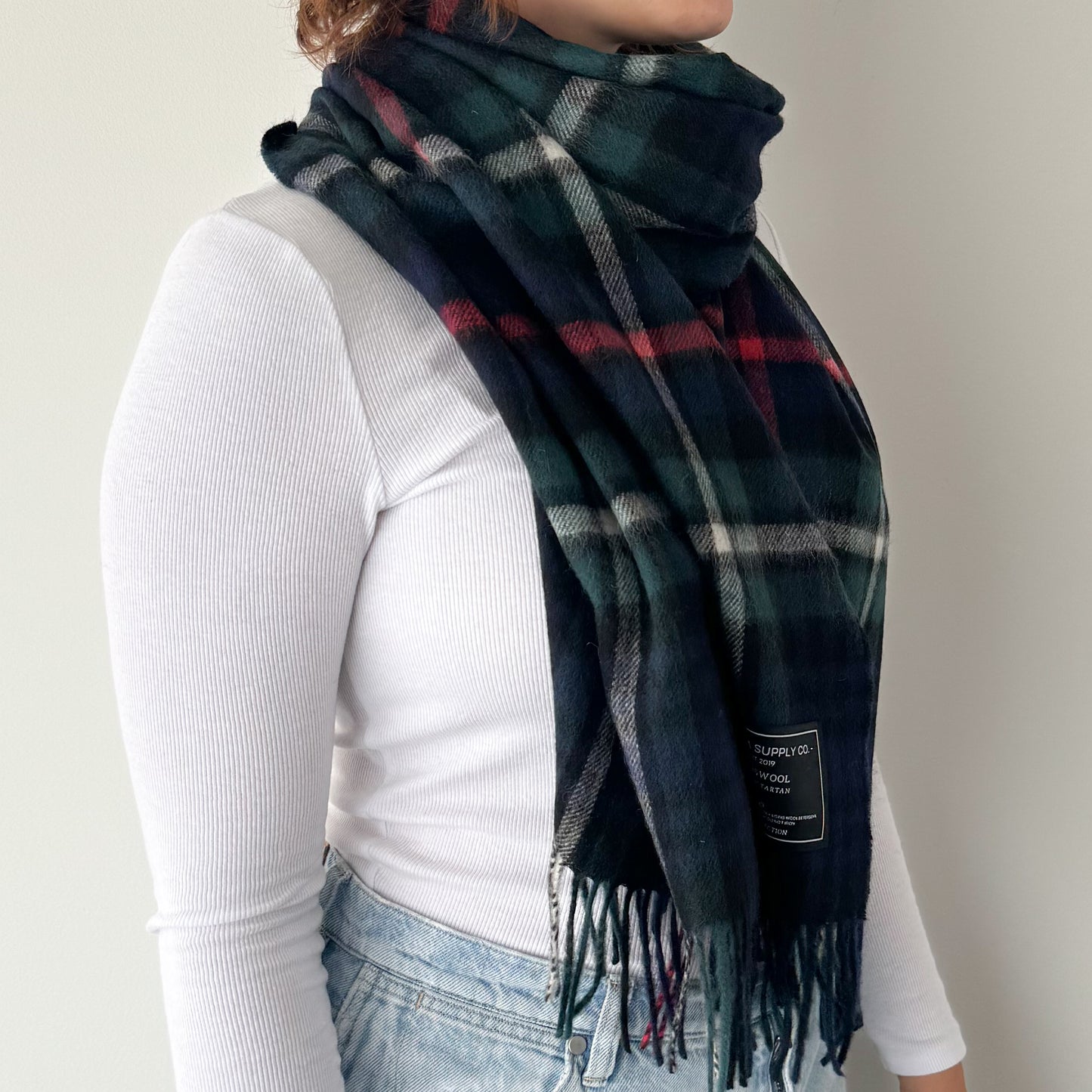 Mackenzie - Scottish Tartan Lambswool Wide Scarf