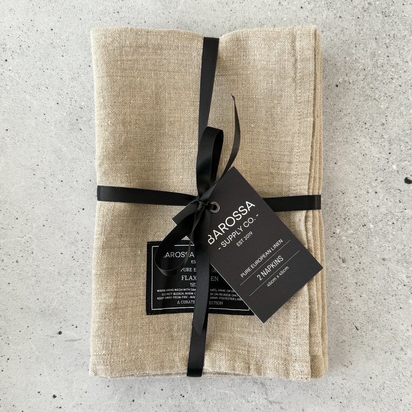 Natural Linen Napkin set of 2