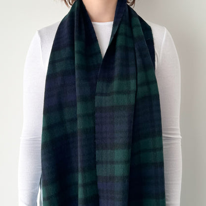 Black Watch - Scottish Tartan Lambswool Wide Scarf