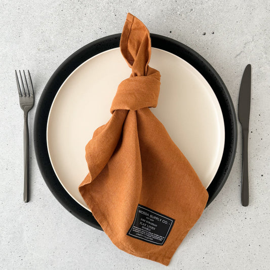 Rust Linen Napkin set of 2