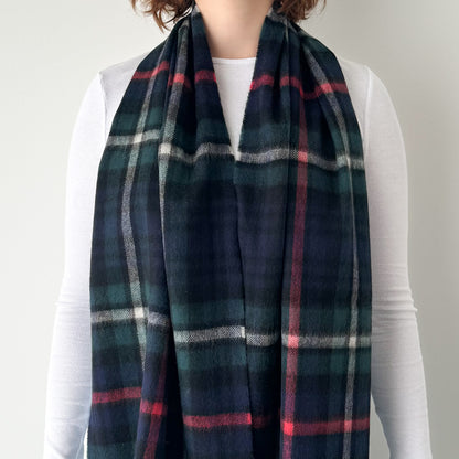 Mackenzie - Scottish Tartan Lambswool Wide Scarf