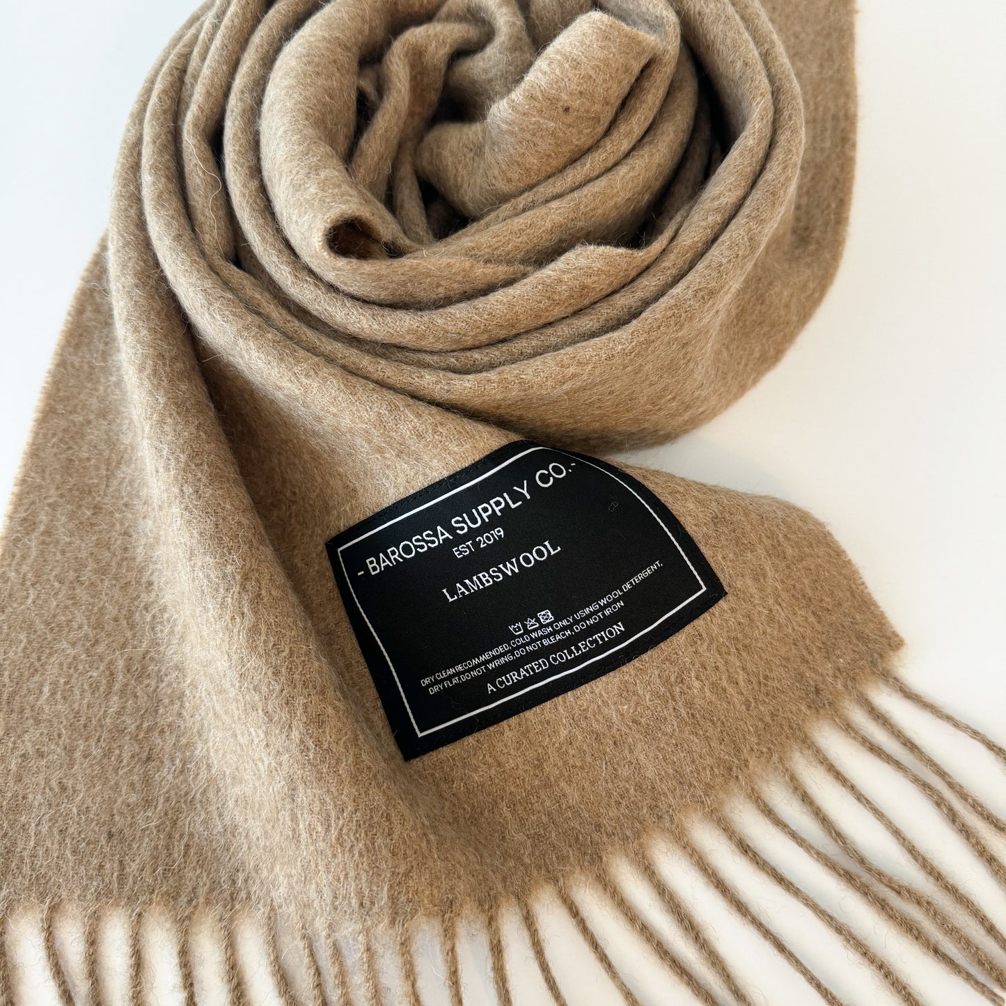 Camel - Lambswool Scarf