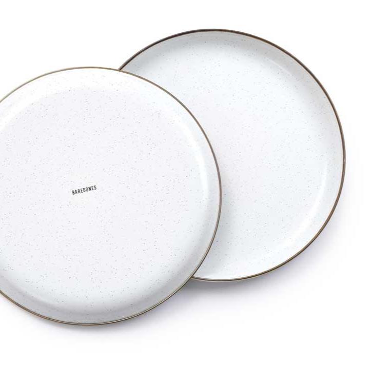 Eggshell Deep Enamel Plate (Set of 2) Barebones