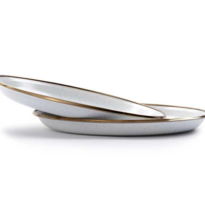 Eggshell Enamel Salad Plate (Set of 2) - Barebones