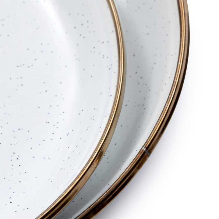 Eggshell Enamel Salad Plate (Set of 2) - Barebones