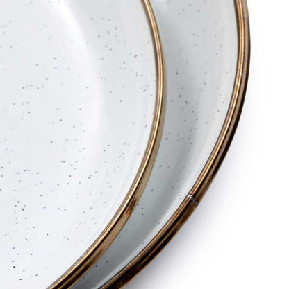 Eggshell Enamel Salad Plate (Set of 2) - Barebones