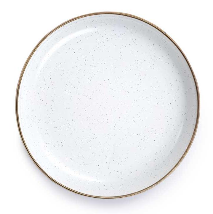 Eggshell Enamel Salad Plate (Set of 2) - Barebones