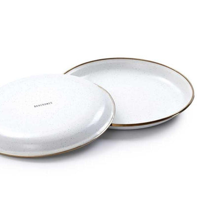 Eggshell Enamel Salad Plate (Set of 2) - Barebones