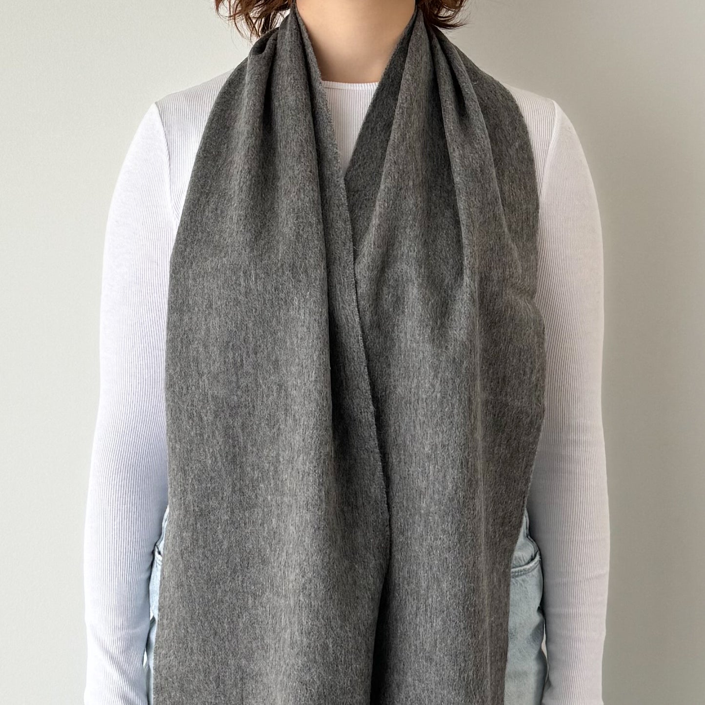 Winter Grey - Lambswool Scarf