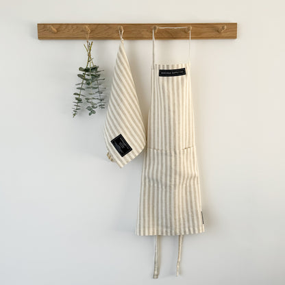 Natural Stripe - Everyday Apron