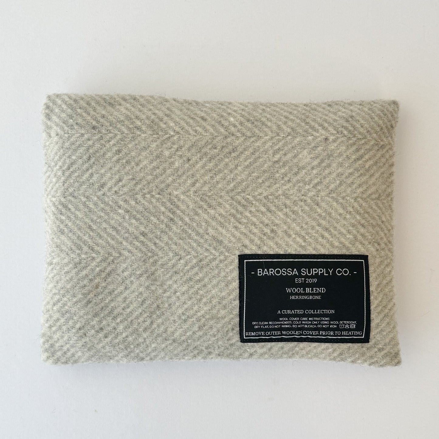 Herringbone Wool Blend Heat Pack - Snow