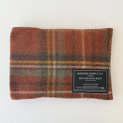 Recycled Wool Blend Scottish Tartan Heat Pack - Stewart Royal Antique.