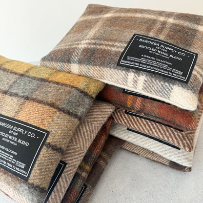 Recycled Wool Blend Scottish Tartan Heat Pack - Buchanan Autumn