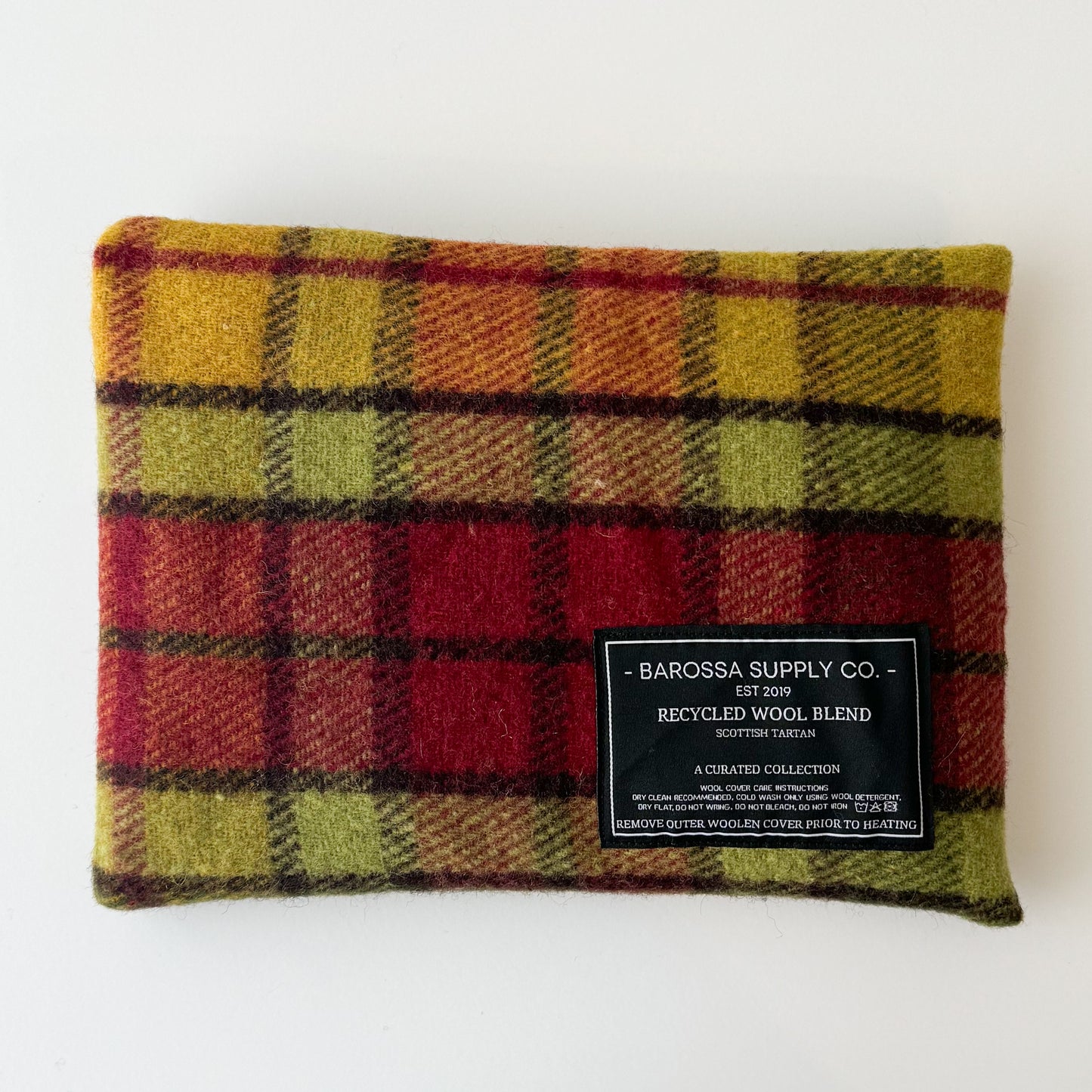 Recycled Wool Blend Scottish Tartan Heat Pack - Buchanan Autumn