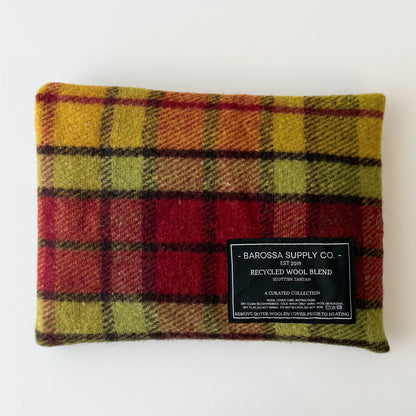 Recycled Wool Blend Scottish Tartan Heat Pack - Buchanan Autumn