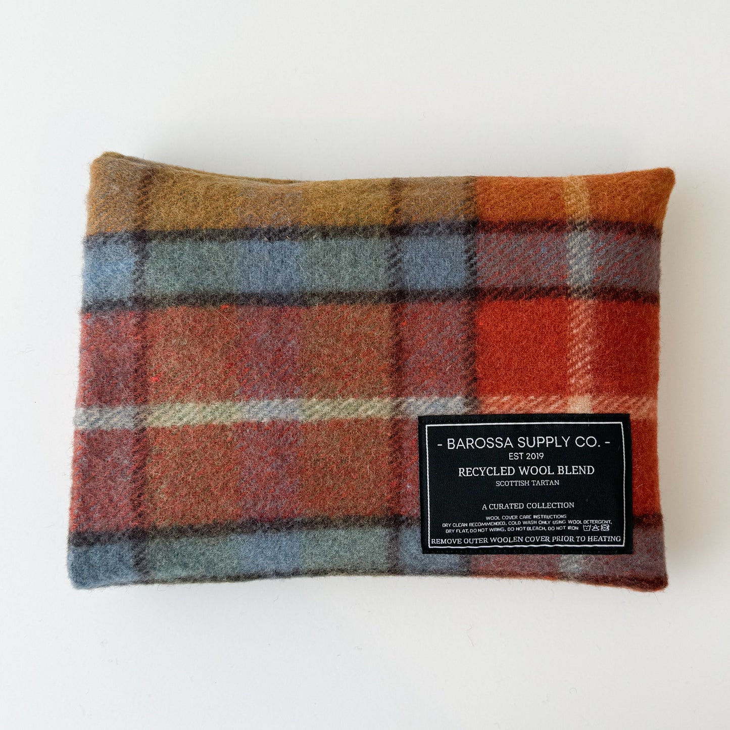 Recycled Wool Blend Scottish Tartan Heat Pack - Buchanan Antique